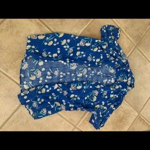 Floral button down shirt